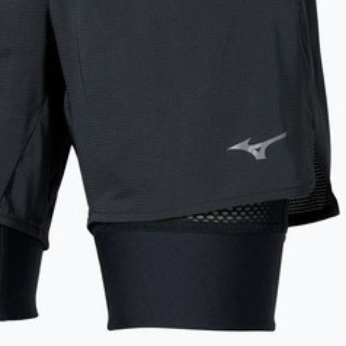 Pantaloncini da corsa donna Mizuno Trail Multipocket 2in1 black