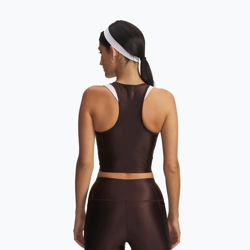 Top da allenamento donna Under Armour Motion Shine Tank kona brown/black
