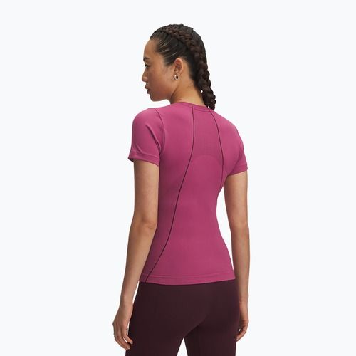 T-shirt da allenamento donna Under Armour Vanish Seamless fuchsia dusk/dark maroon/dark maroon