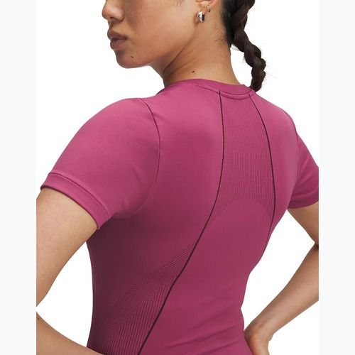 T-shirt da allenamento donna Under Armour Vanish Seamless fuchsia dusk/dark maroon/dark maroon