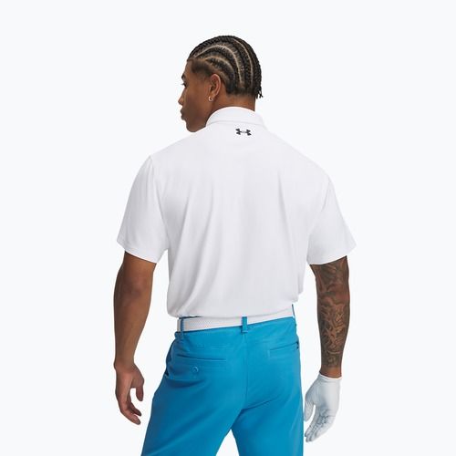 Polo da uomo Under Armour Tee To Green Pique Polo bianco/nero