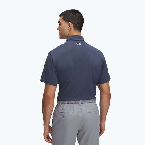 Polo da uomo Under Armour Tee To Green Pique Polo downpour gray/white