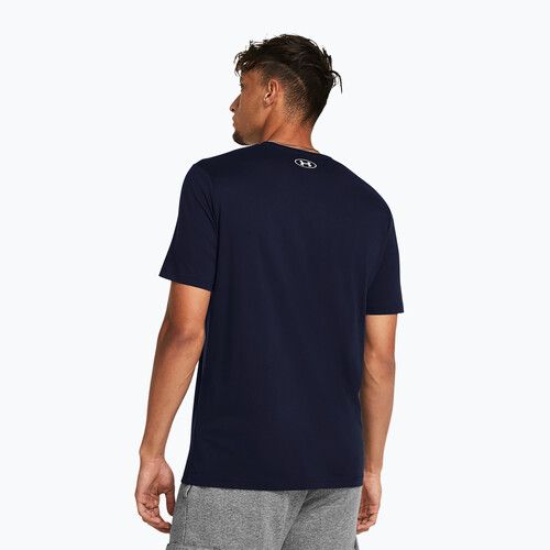 T-shirt da allenamento uomo Under Armour Sportstyle Logo Update academy/white