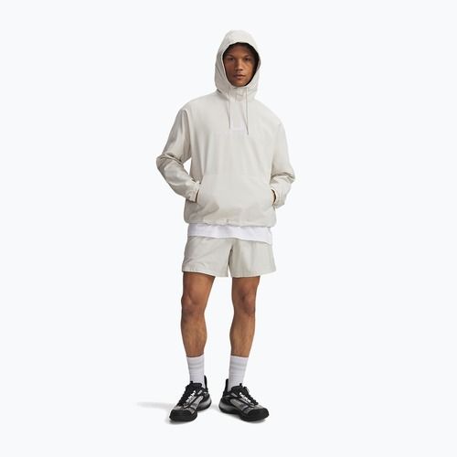 Felpa uomo Under Armour Unstoppable Woven Hoodie summit white/white