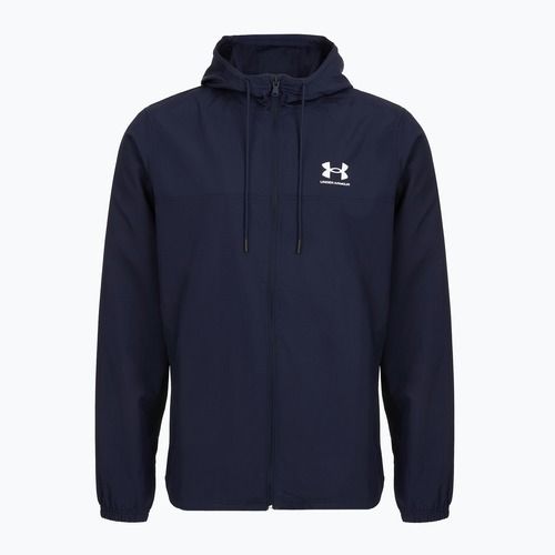 Giacca da uomo Under Armour Rival Woven Windbreaker midnight navy/midnight navy/white