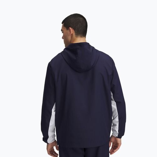 Giacca da uomo Under Armour Rival Woven Windbreaker midnight navy/midnight navy/white