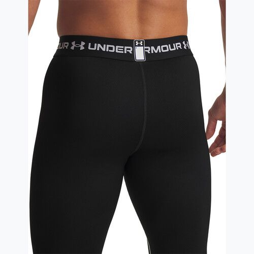 Leggings uomo Under Armour Cold Weather Grid black/white/white