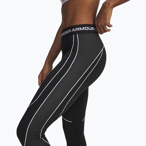 Leggings da allenamento donna Under Armour ColdGear Textured black/white/white