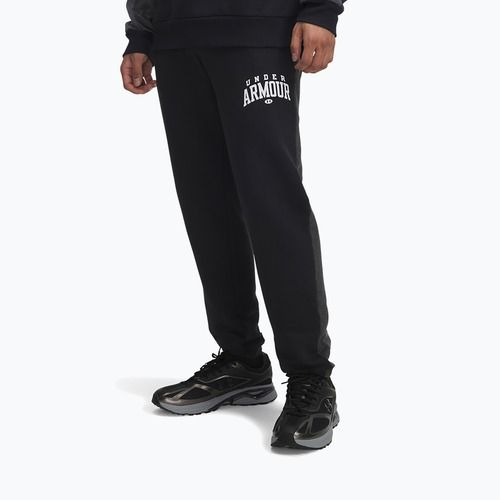 Pantaloni da allenamento uomo Under Armour Rival Fleece Colorblock black/castlerock/white