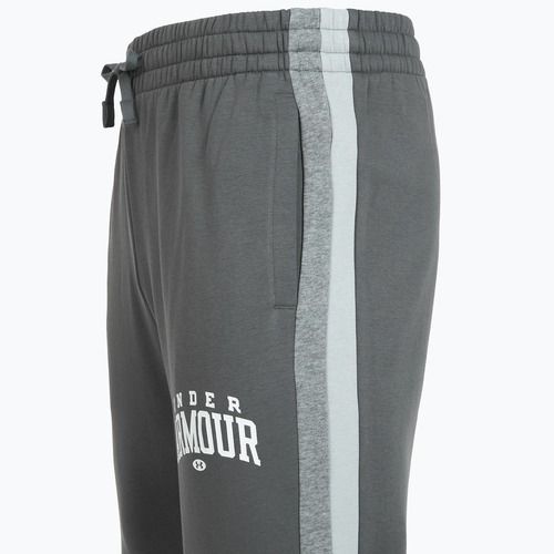 Pantaloni da allenamento uomo Under Armour Rival Fleece Colorblock castlerock/mod gray/white