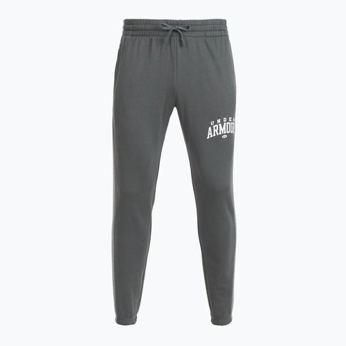 Pantaloni da allenamento uomo Under Armour Rival Fleece Colorblock castlerock/mod gray/white