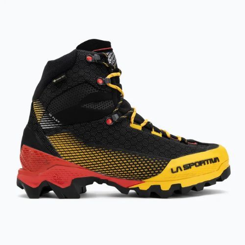 Scarponi da alpinismo uomo La Sportiva Aequilibrium ST GTX black/yellow