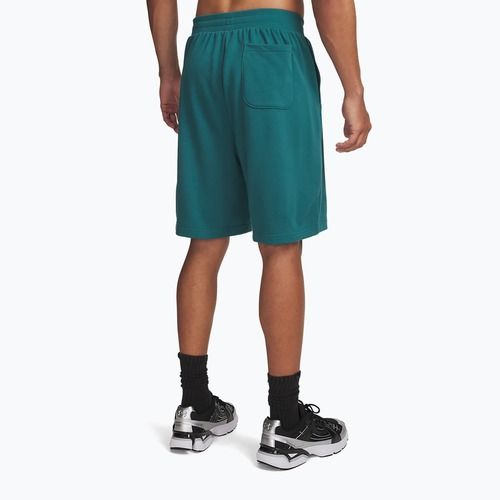 Pantaloncini da allenamento uomo Under Armour Rival LW Graphic rack green/black