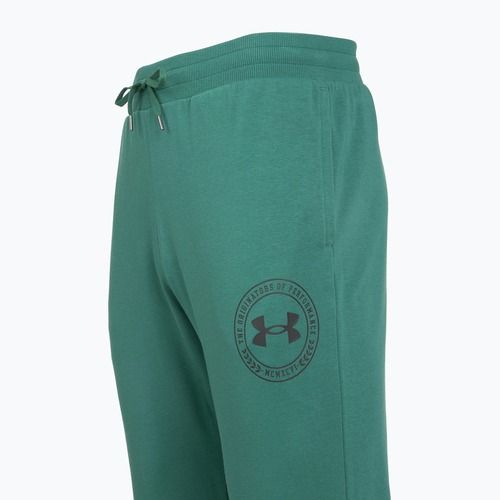 Pantaloni da uomo Under Armour Rival LW Graphic Jogger rack green/black