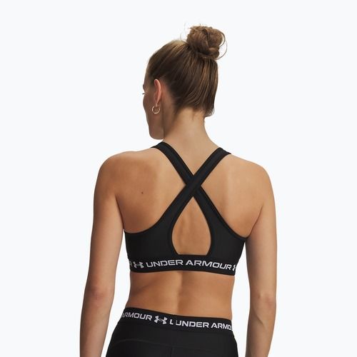 Reggiseno sportivo Under Armour Crossback Mid Ultimate Black/White