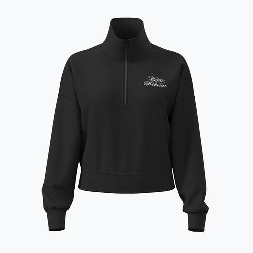 Felpa donna Under Armour Rival Fleece Script HZ black/white