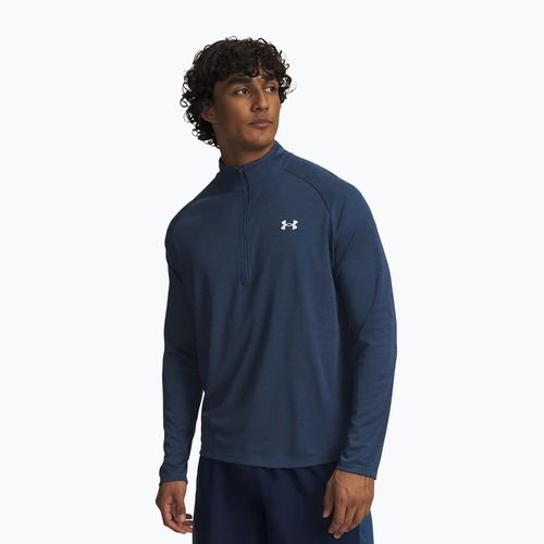 Maglia a maniche lunghe da uomo Under Armour Tech Textured 1/2 Zip wham blue/white
