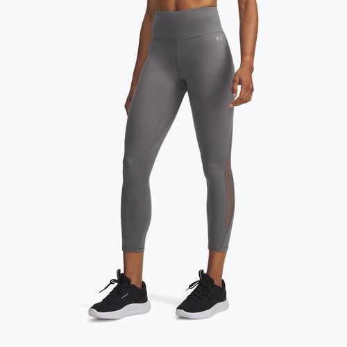 Leggings donna Under Armour Motion Mesh Ankle clay green/titanium
