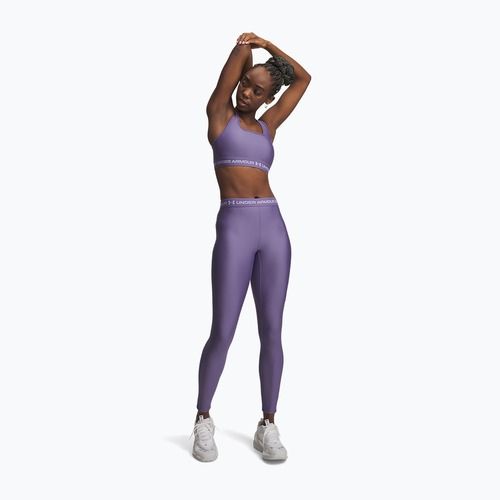 Leggings sportivi da donna Under Armour HeatGear purple luxe/purple crest