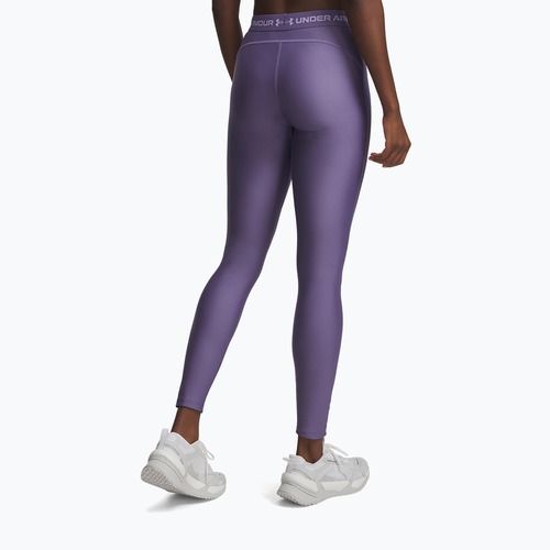 Leggings sportivi da donna Under Armour HeatGear purple luxe/purple crest