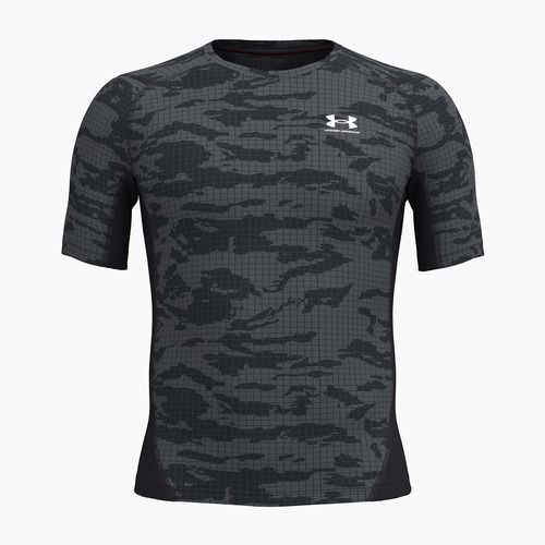 Maglia da allenamento uomo Under Armour HG Printed black/castlerock/white