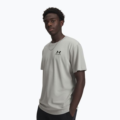 T-shirt uomo Under Armour Logo Emb Heavyweight titanium/black