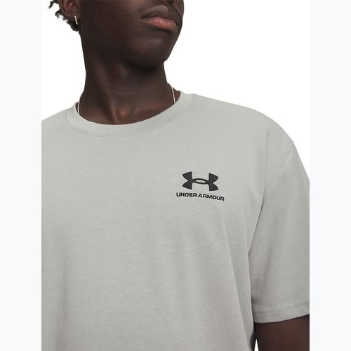 T-shirt uomo Under Armour Logo Emb Heavyweight titanium/black