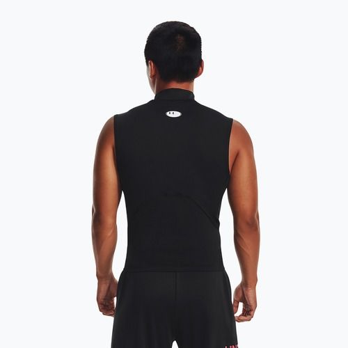 Maglia da allenamento uomo Under Armour HG Armour Comp Mock Black/White