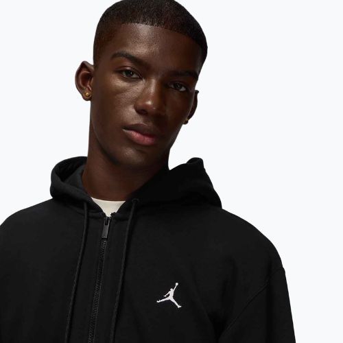 Felpa uomo Nike Jordan Brooklyn Fleece Full Zip black/white