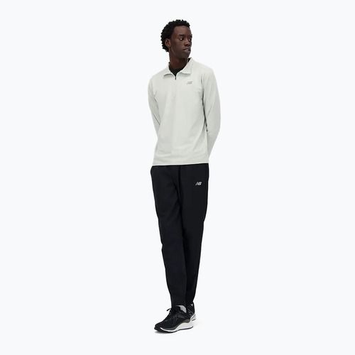 Felpa da running uomo New Balance Space Dye 1/4 Zip grey