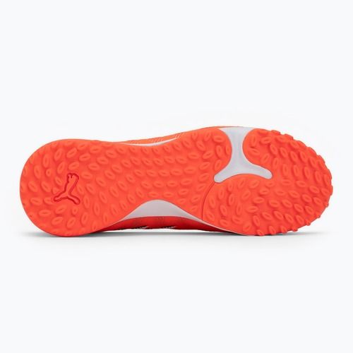 Scarpe da calcio PUMA Future 9 Match TT + Mid Jr glowing red/puma white/puma black/puma silver