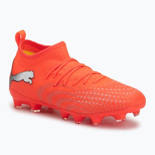 Scarpe da calcio junior PUMA Future 9 Match FG/AG Jr glowing red/puma white/puma black/puma silver