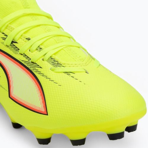 Scarpe da calcio junior PUMA Ultra 6 Match FG/AG Jr yellow alert/puma black/glowing red/lime squeeze