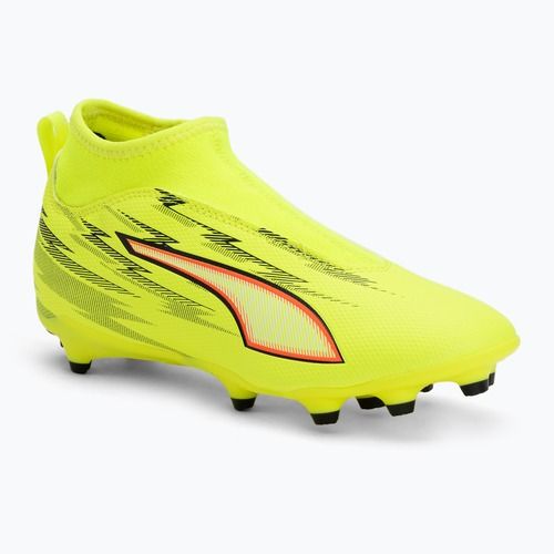 Scarpe da calcio junior PUMA Ultra 6 Match+ LL FG/AG Jr yellow alert/puma black/glowing red/lime squeeze