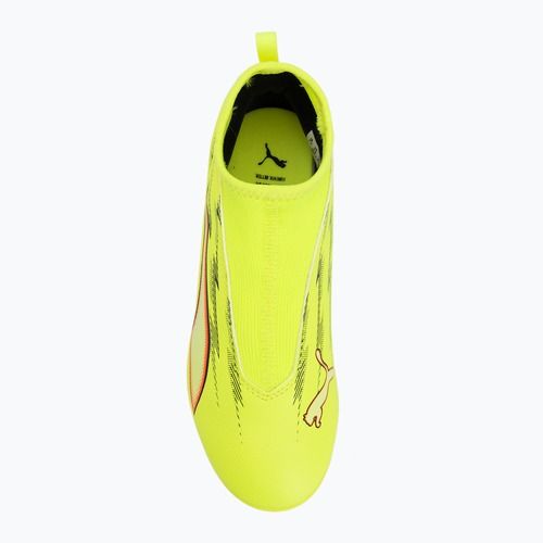 Scarpe da calcio junior PUMA Ultra 6 Match+ LL FG/AG Jr yellow alert/puma black/glowing red/lime squeeze