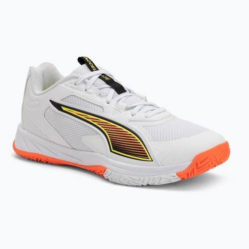 Scarpe da pallamano PUMA Accelerate Pro 4 Game On puma white/glowing red/ultra blue