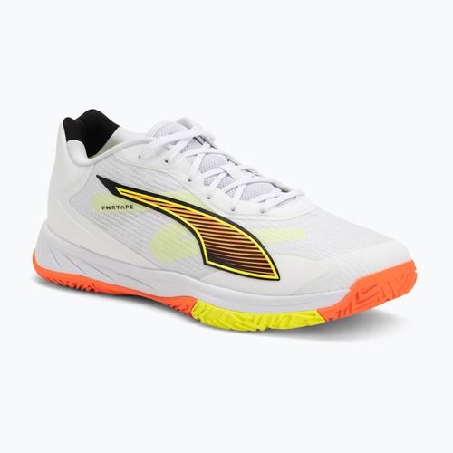 Scarpe da pallamano PUMA Accelerate Turbo 4 Game On puma white/glowing red/ultra blue
