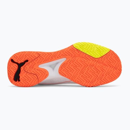 Scarpe da pallamano PUMA Accelerate Turbo 4 Game On puma white/glowing red/ultra blue