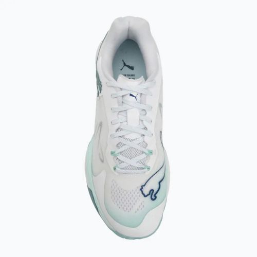 Scarpe da pallamano donna PUMA Vantage Nitro Game On Puma White/Baltic Blue/Fresh Water