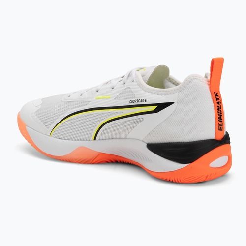 Scarpe da pallamano PUMA Eliminate Nitro 4 Game On puma white/glowing red/ultra blue