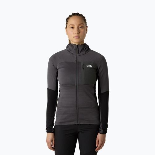 Felpa donna The North Face Polartec Powergrid Stormgap Hoodie anthracite grey/black