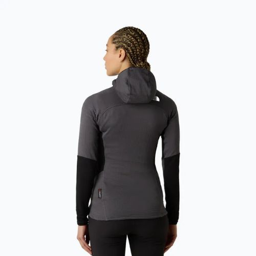 Felpa donna The North Face Polartec Powergrid Stormgap Hoodie anthracite grey/black
