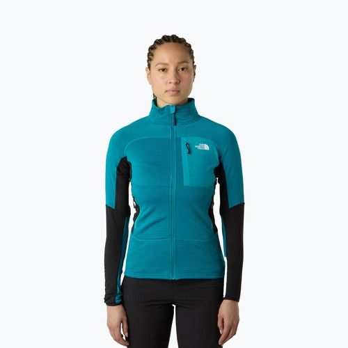 Felpa donna The North Face Polartec Powergrid Stormgap grigio antracite/tnf nero