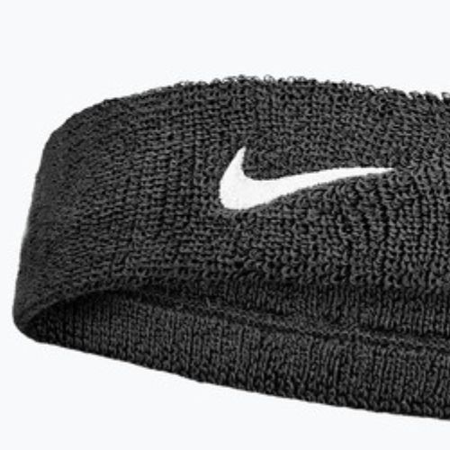 Fascia per capelli in spugna Nike Swoosh Classic Headband black/white