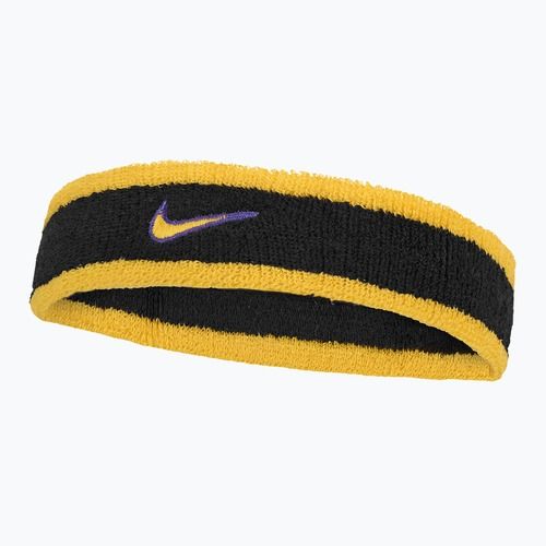 Fascia per la testa Nike Swoosh Classic Headband black/court purple/university gold