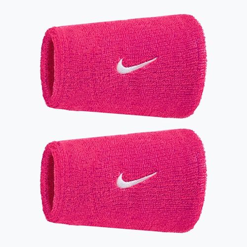 Fasce da polso Nike Swoosh Classic Doublewide Wristbands 2 pezzi vivid pink/white