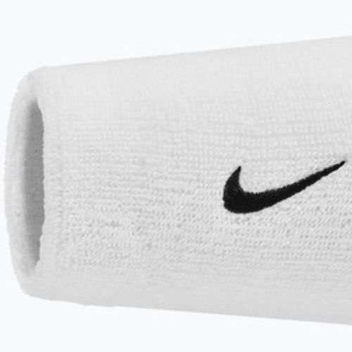 Fasce da polso Nike Swoosh Classic Doublewide Wristbands 2 pezzi white/black