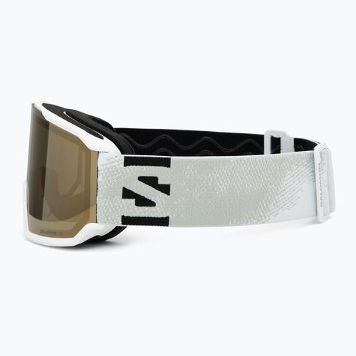 Maschera da sci Salomon S/View 3 Access white/flash gold