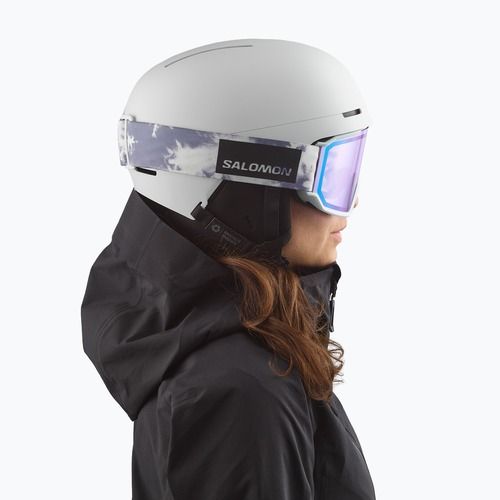 Maschera da sci Salomon S/View 3 ice flow/ml light blue