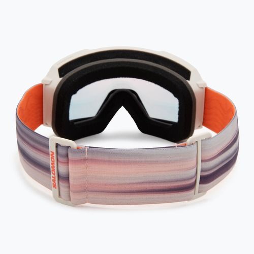 Maschera da sci Salomon S/View 3 Photo rainy day/ml red